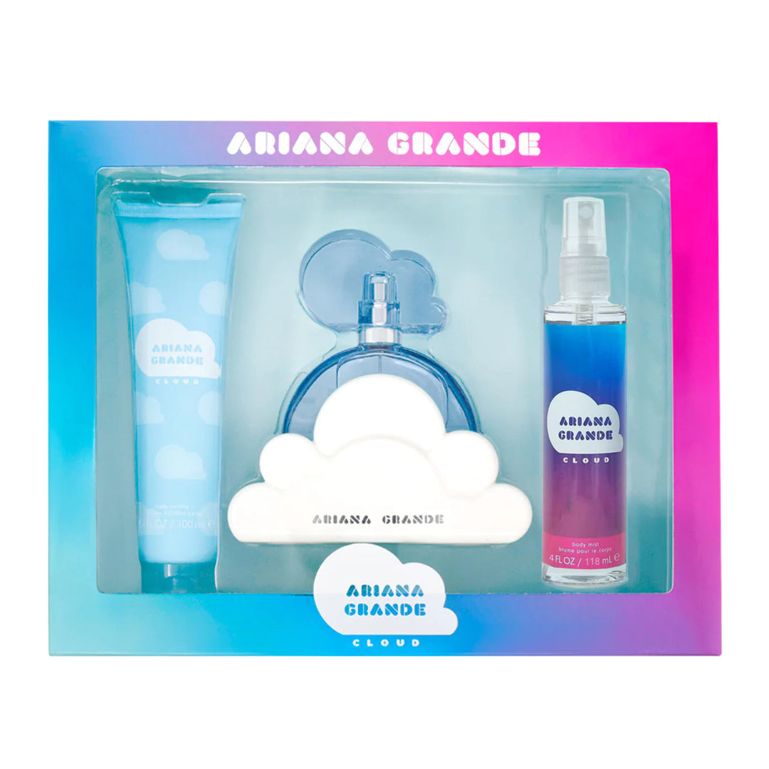 Gift Set Cloud for Women by Ariana Grande (3pcs: Eau de Parfum, Body Mist & Body Lotion)