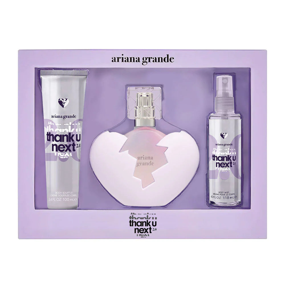 Gift Set Thank U Next 2.0 for Women (3pcs: Eau de Parfum, Body Lotion & Body Mist)