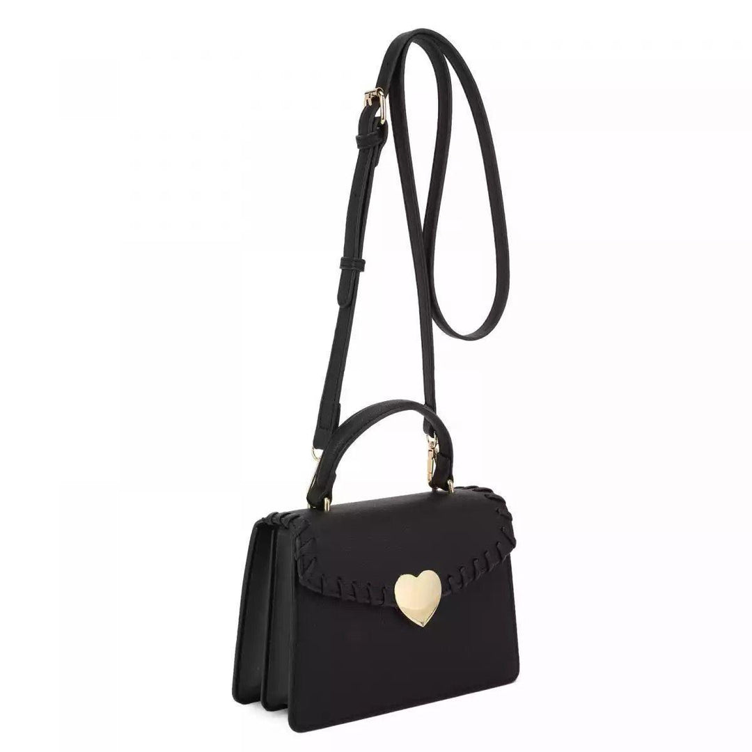 Cartera Viajera Fashion Heart Black