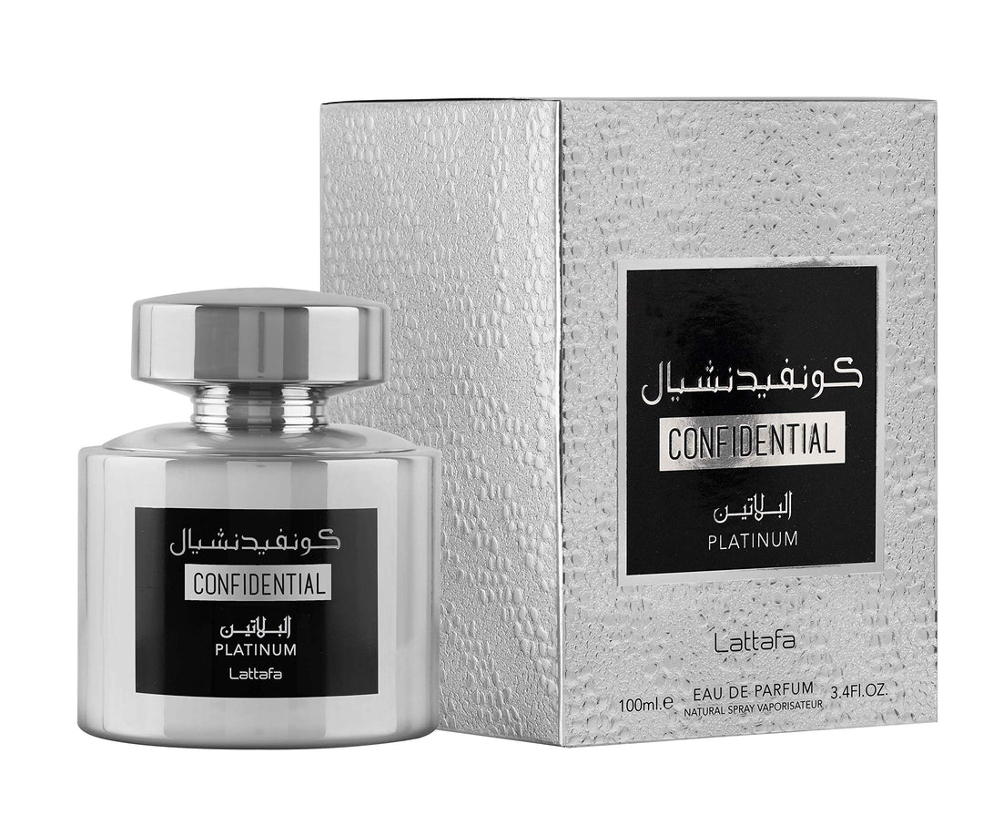 Confidential Platinum by Lattafa Men 3.4oz. EDP