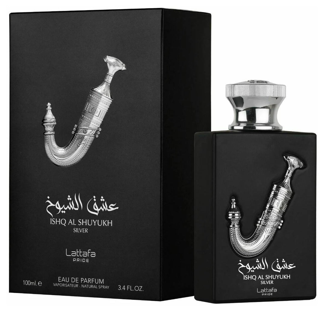 Ishq Al Shuyukh Silver by Lattafa 3.4oz EDP