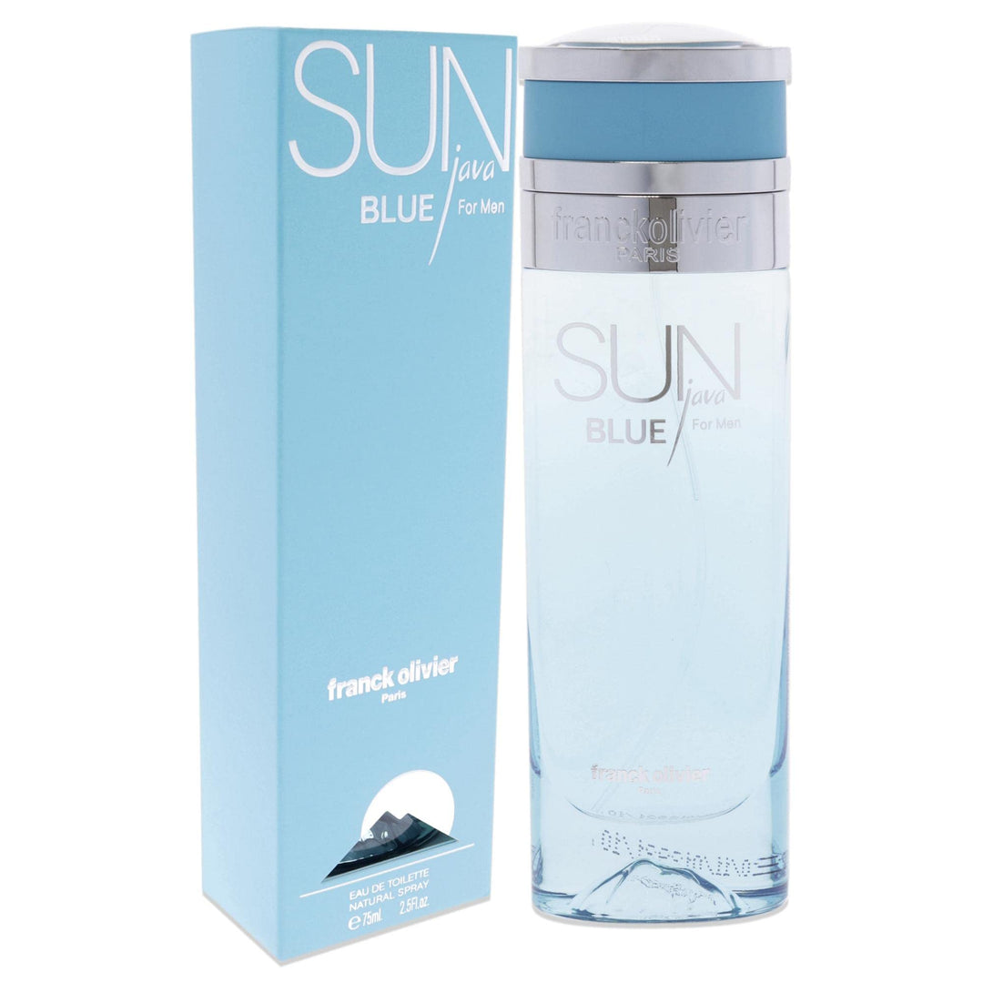 Sun Java Blue for Men by Frank Olivier Eau de Toilette 2.5oz