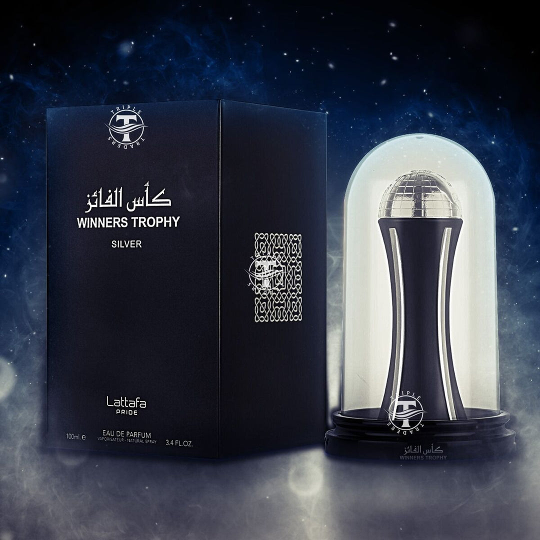 Winners Trophy Silver by Lattafa 3.40z EDP