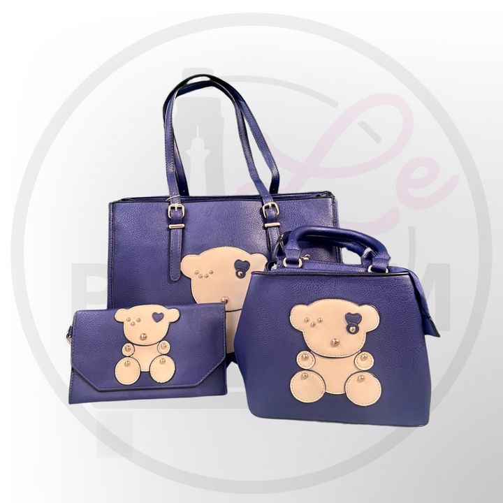 Teddy Large Tote Bag Set of 3