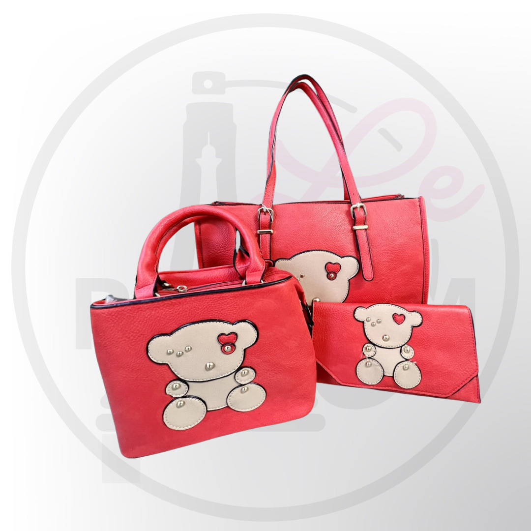 Teddy Large Tote Bag Set of 3