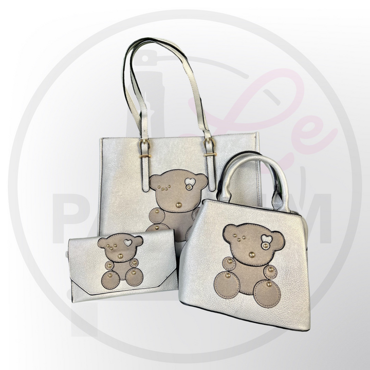 Teddy Large Tote Bag Set of 3