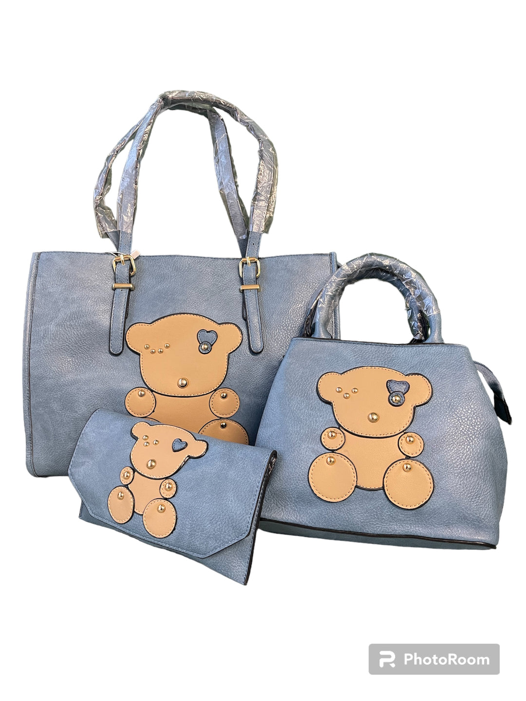 Teddy Large Tote Bag Set of 3