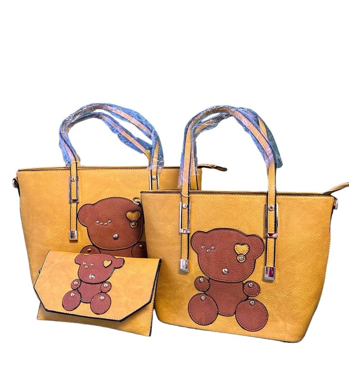 Teddy Large Tote Bag Set of 3