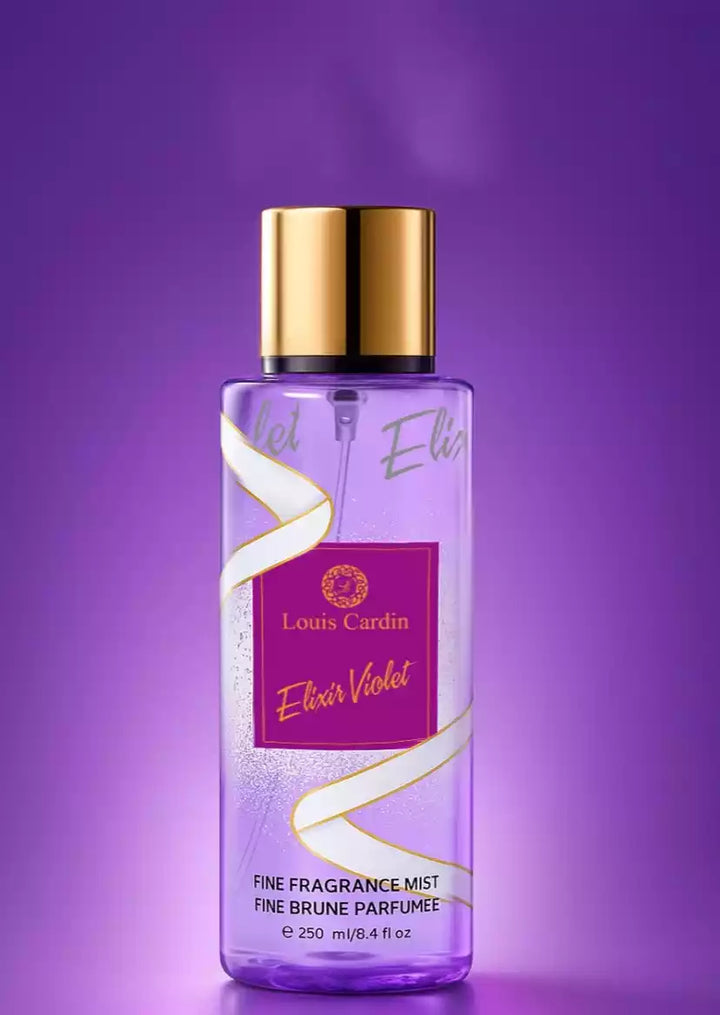 Body Mist Elixir Violet Fine Fragrance Louis Cardin 8.4oz